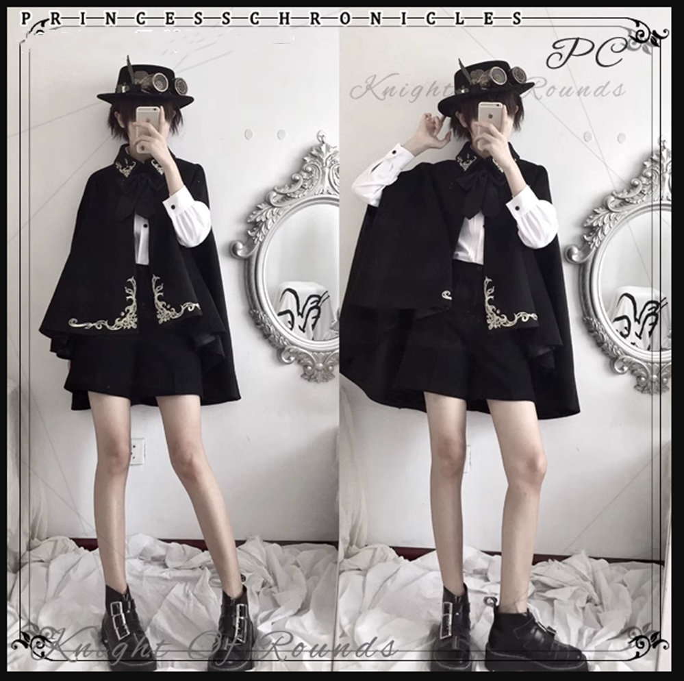 Princess Chronicles - Medieval Ouji Lolita Embroidered Cape 4400:308120