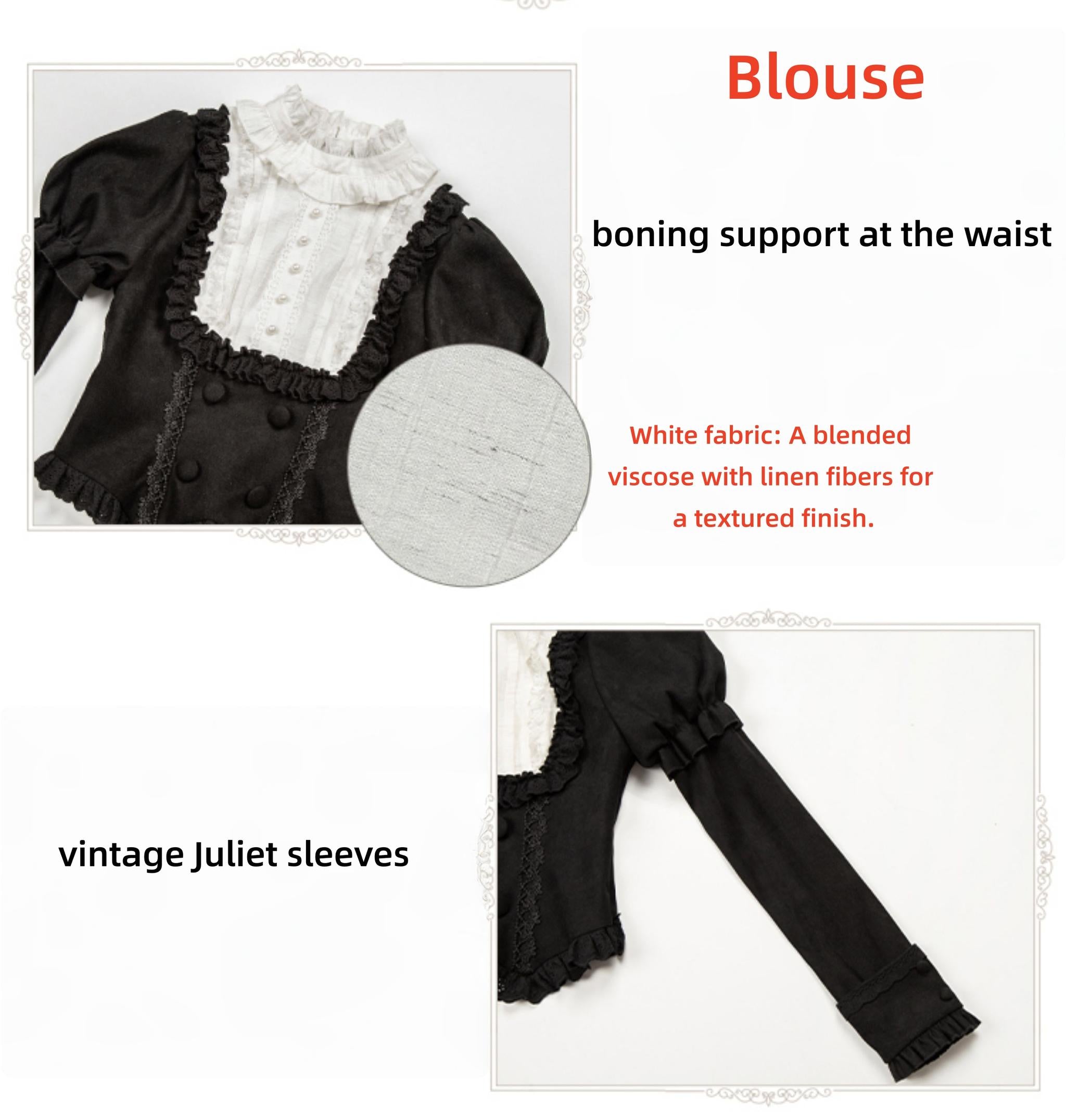 With PUJI - Fog City Time Difference - Classic Lolita SK & Blouse Suit 43989:790806