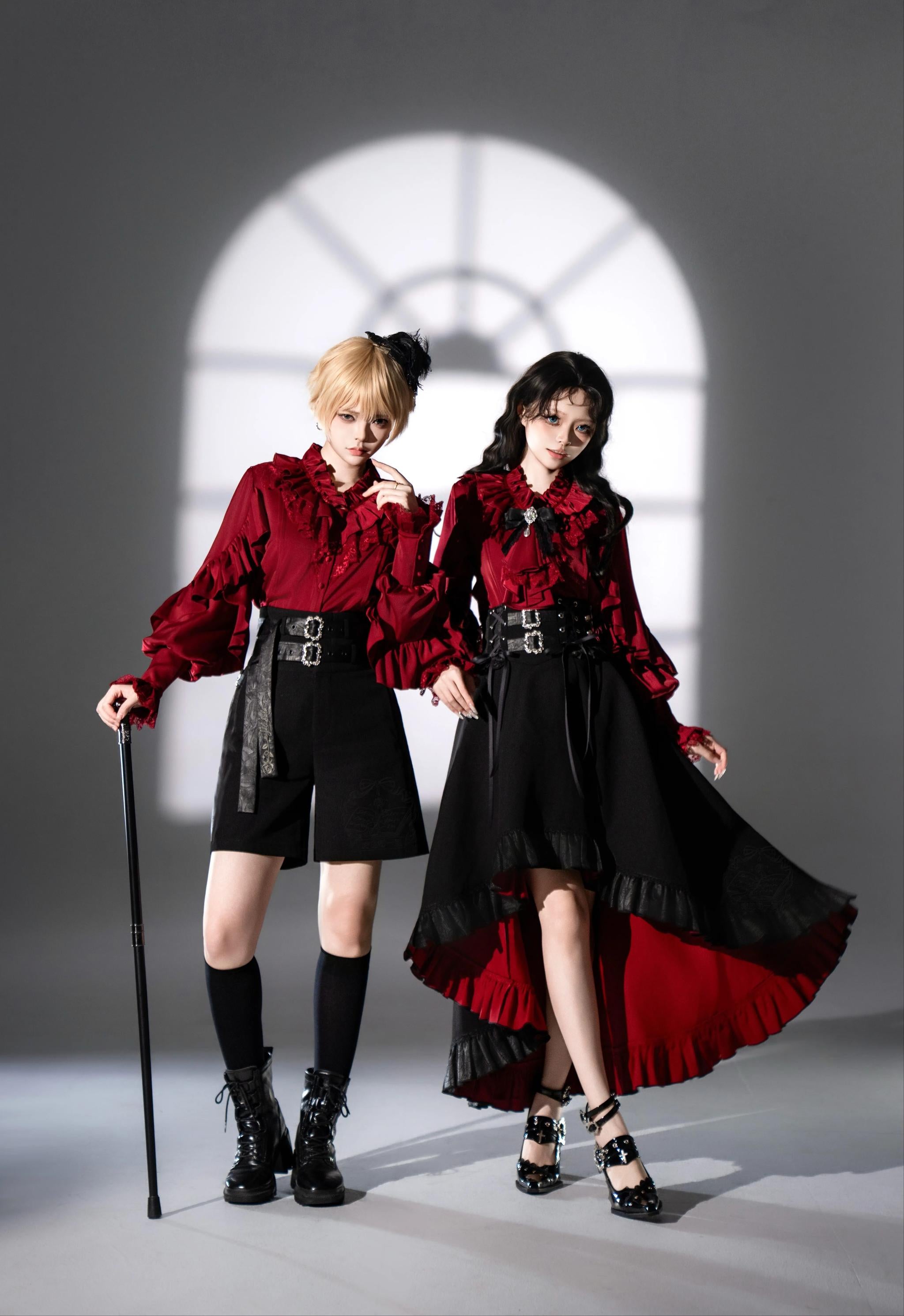 Night & Day Sonata SP - Ouji Lolita Satin Blouse Set, Shorts & Mermaid SK