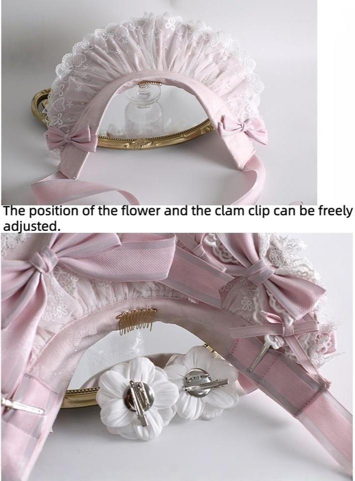 Xiaogui - Sweet Lolita Lace Headdress, Detachable Flower 40786:798799