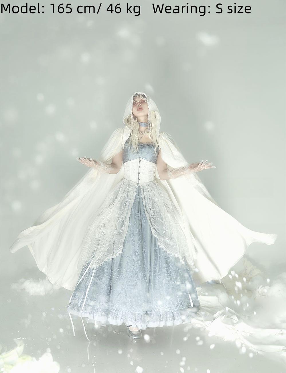 ZJstory~Gothic Lolita Cape Long-sleeved Shawl with Detachable Hood 42129:734115