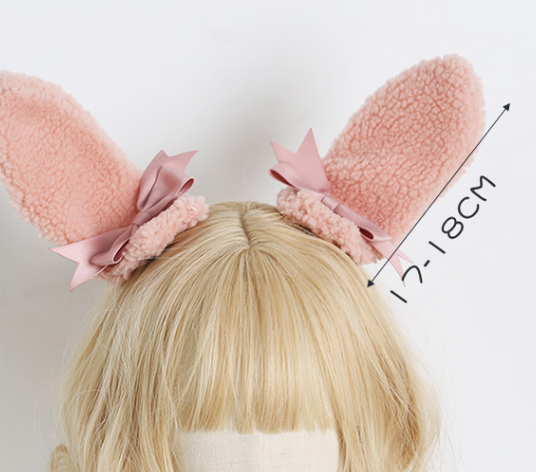 Xiaogui - Lolita Cute Bow Rabbit Ears Toy Hair Clip