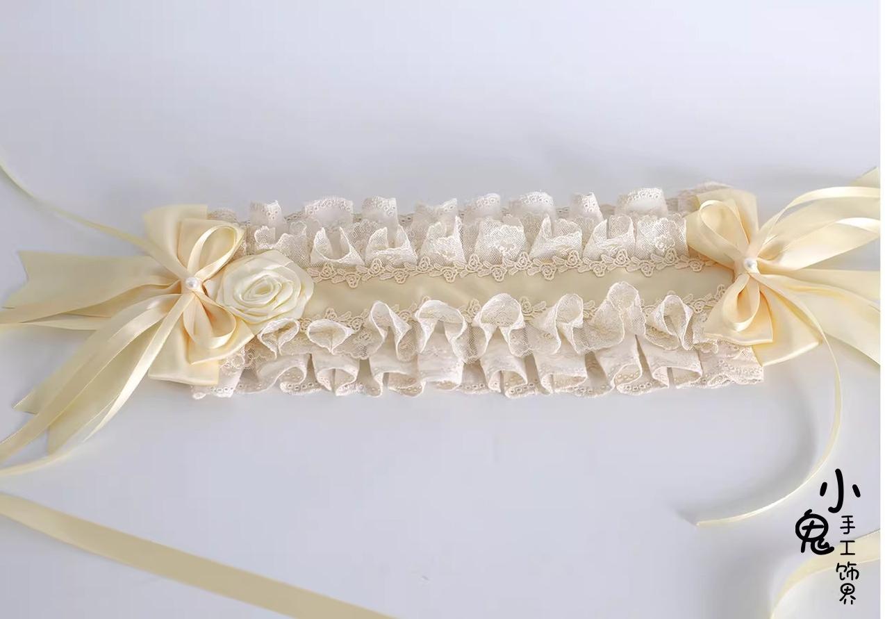 Lace Lolita Hairband, 2-in1 Bunny Ear Hairband