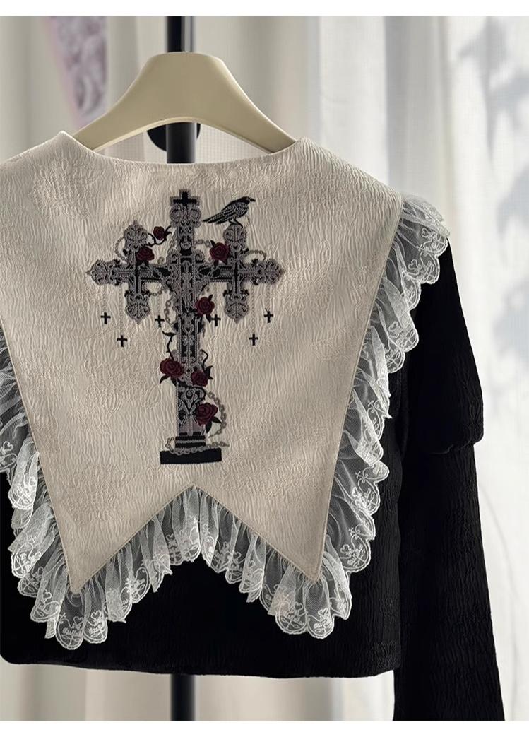 CastleToo - Crossbone - Ouji Lolita Shorts Suit Gothic Lolita Top and Blouse 41434:702496