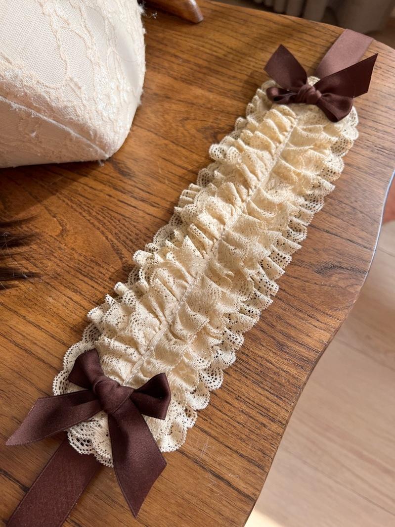 MAID~Customized Elegant Lolita Bow Lace KC Headdress 32564:390660