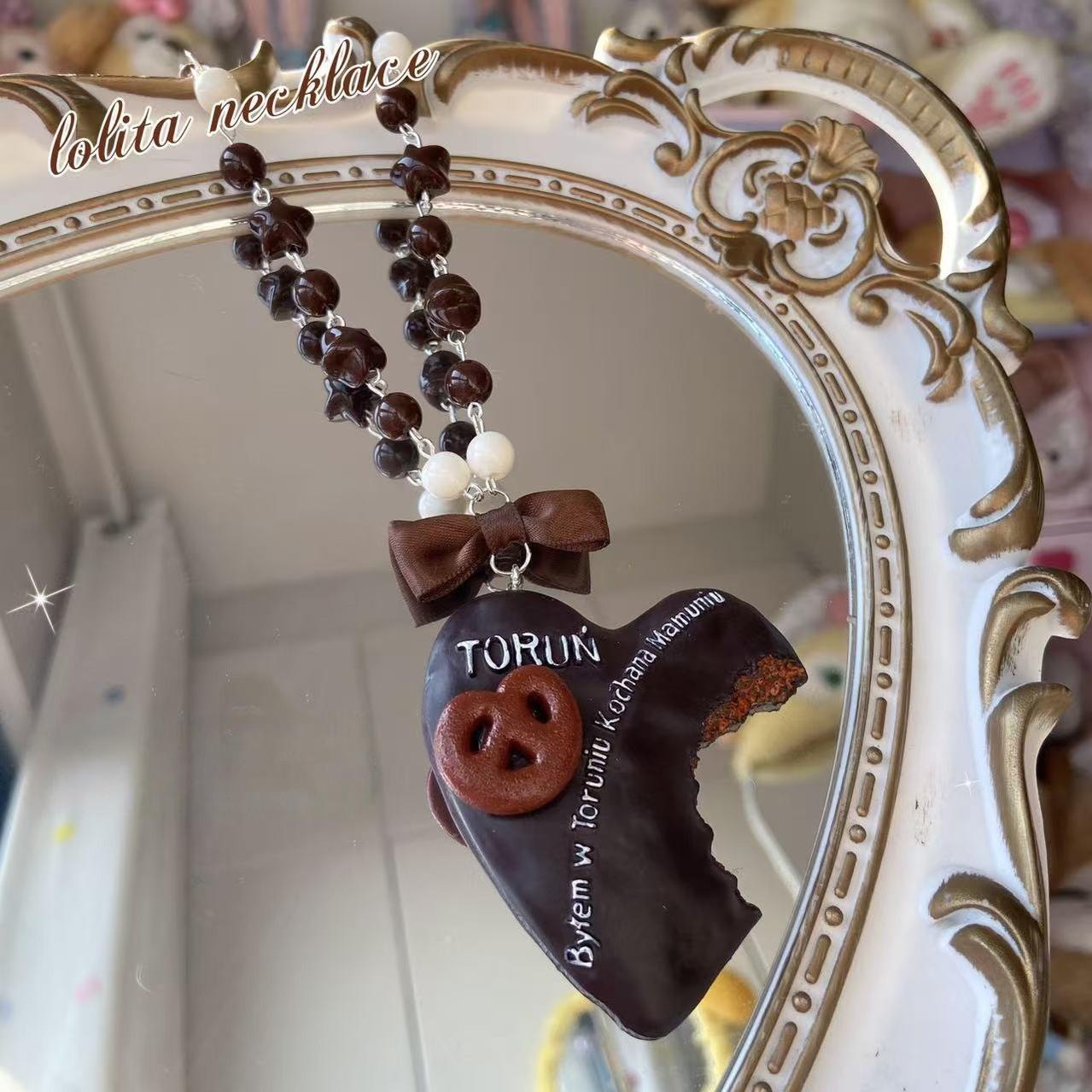 Bear doll - Kawaii Handmade Resin Lolita Necklace A Bite of Love Pastry