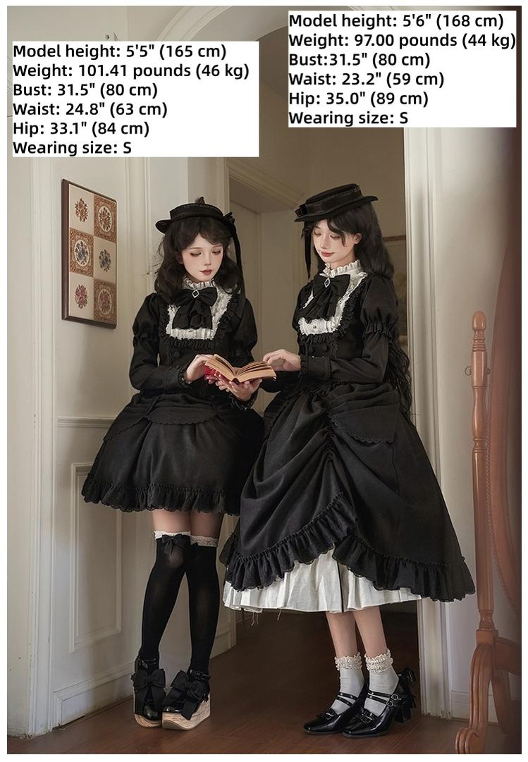With PUJI - Fog City Time Difference - Classic Lolita SK & Blouse Suit 43989:790807