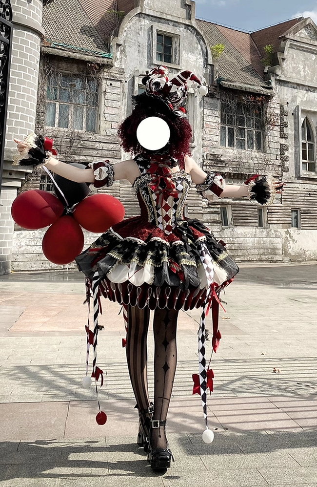 MieYe - Queen - Circus Inspired Lolita JSK Dress, Built-in Fishbone