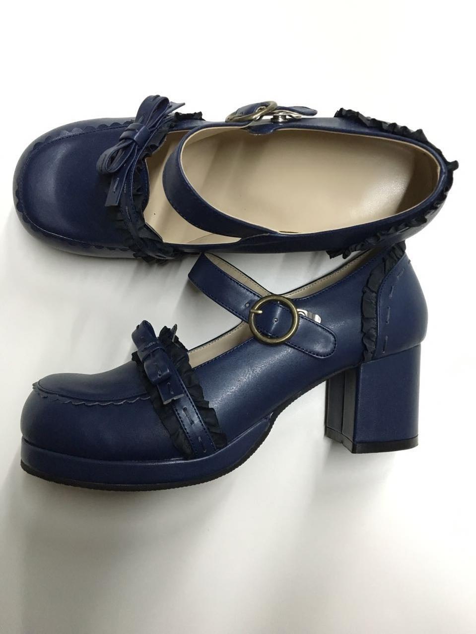 Bow Lace Customized Lolita Shoes