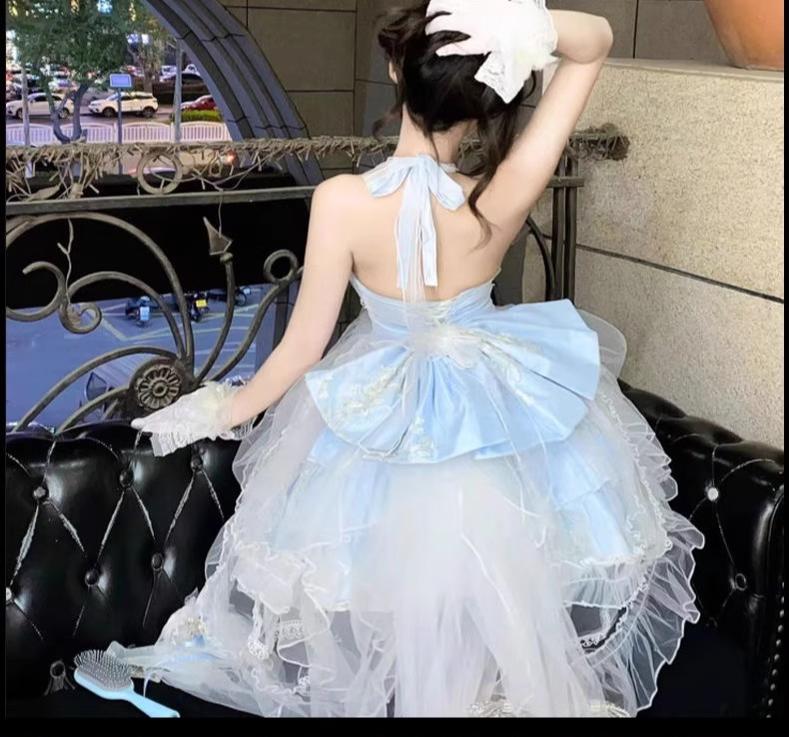 Daydream Whisper - Endless Summer - Bridal Wedding Lolita JSK Open-Back Dress 43043:776270