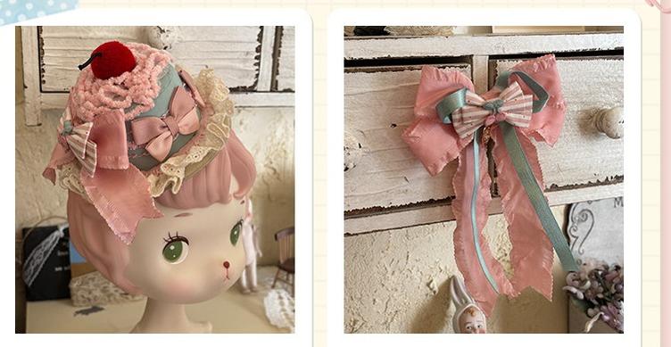 Bafei Honey Words - Sweet Lolita Embroidery JSK Dress, Tiered Hem