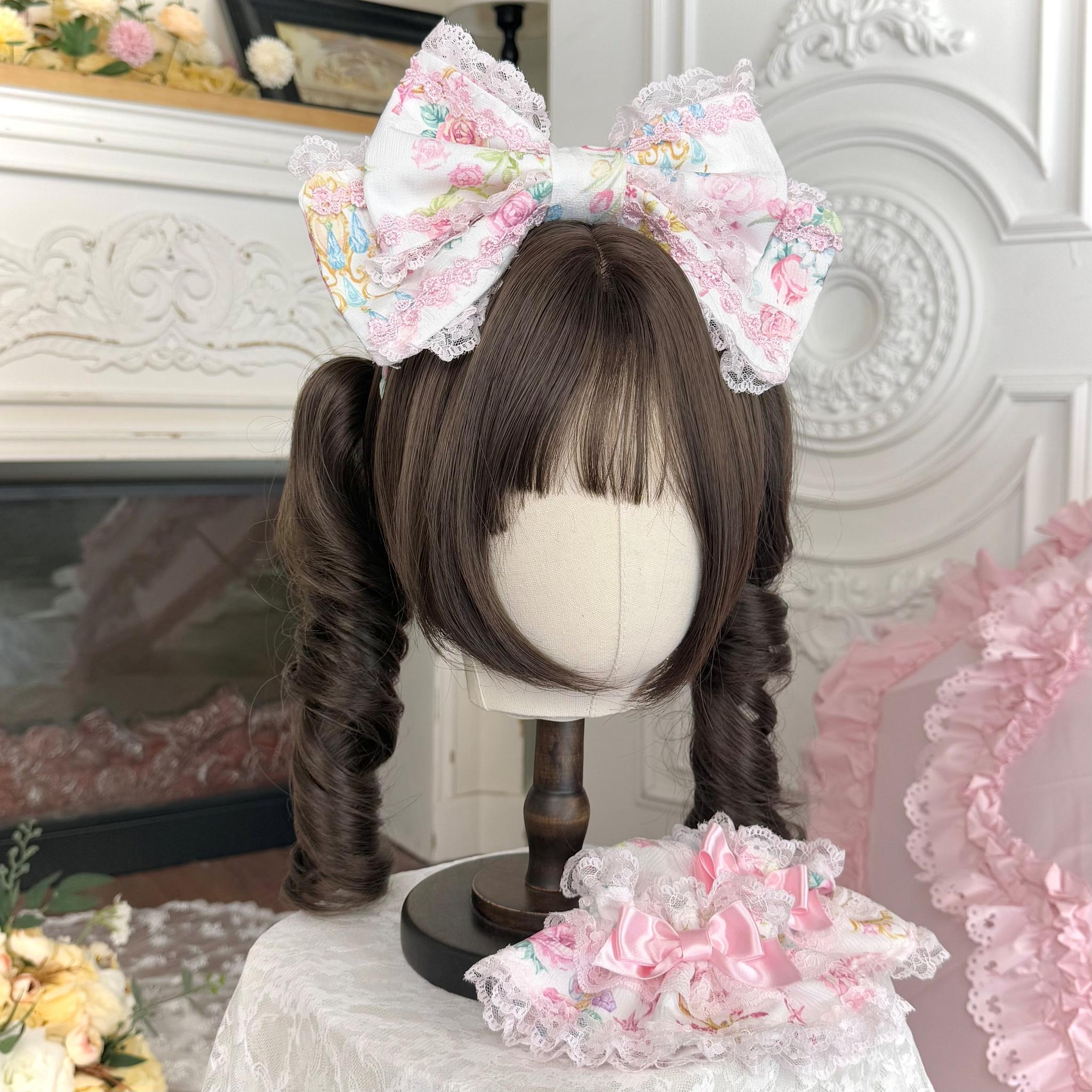 Spring 2025 - Old School Lolita Floral Print JSK Dress, Doll-Like OP (L M S XL) 45247:842796