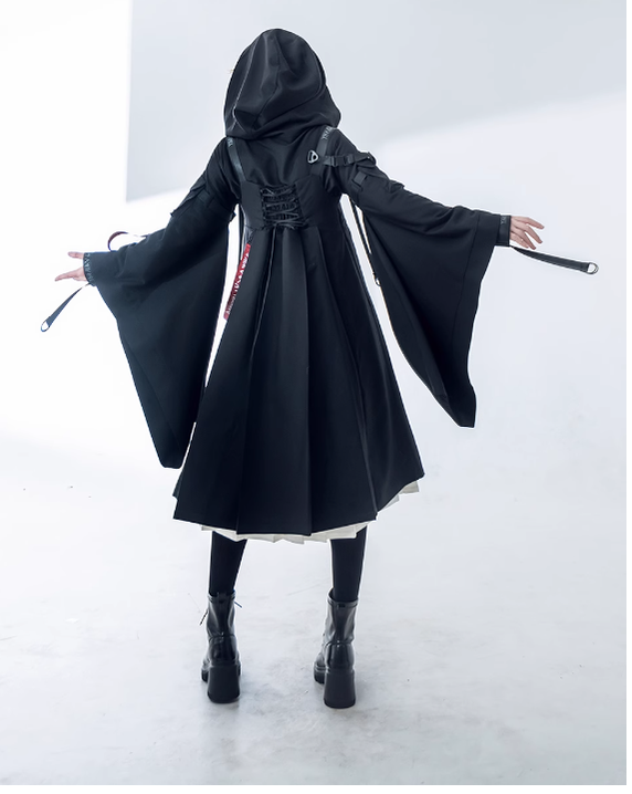 Princess Chronicles - Nameless Blade - Waste Soil Ouji Lolita Black Coat Set