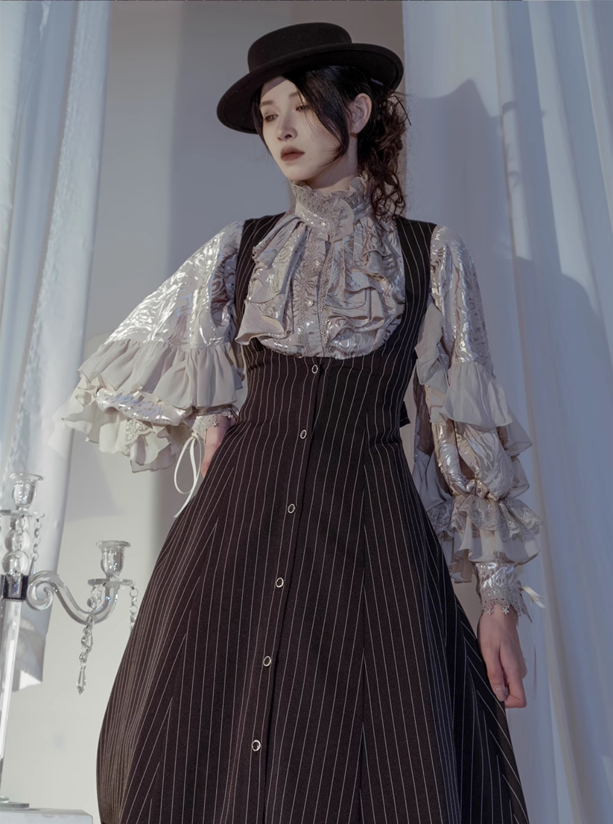 ZJstory - Dragon Bone Cemetery - Gothic Lolita Long Sleeve Blouse 13668:751017