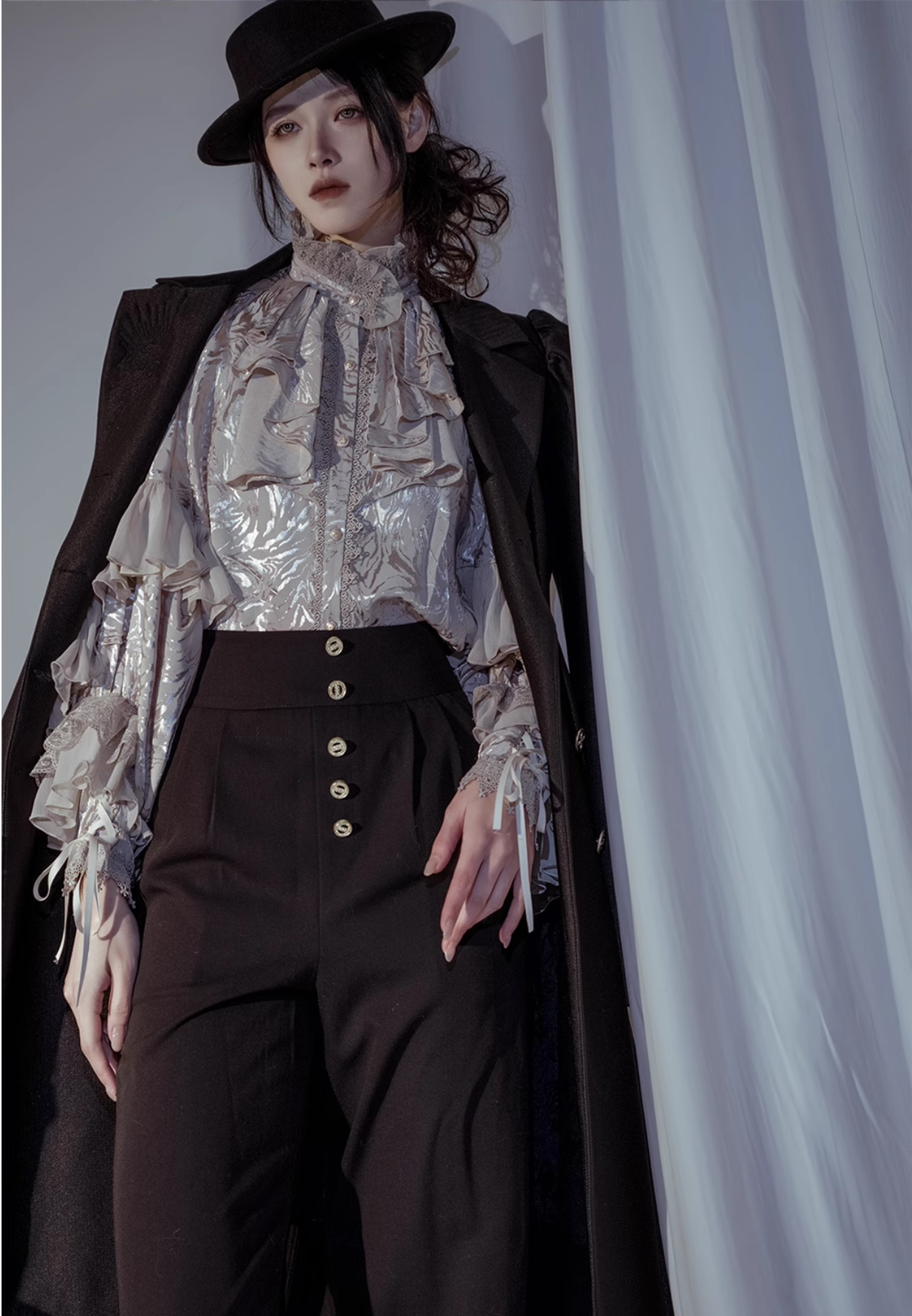 ZJstory - Dragon Bone Cemetery - Gothic Lolita Long Sleeve Blouse 13668:751007