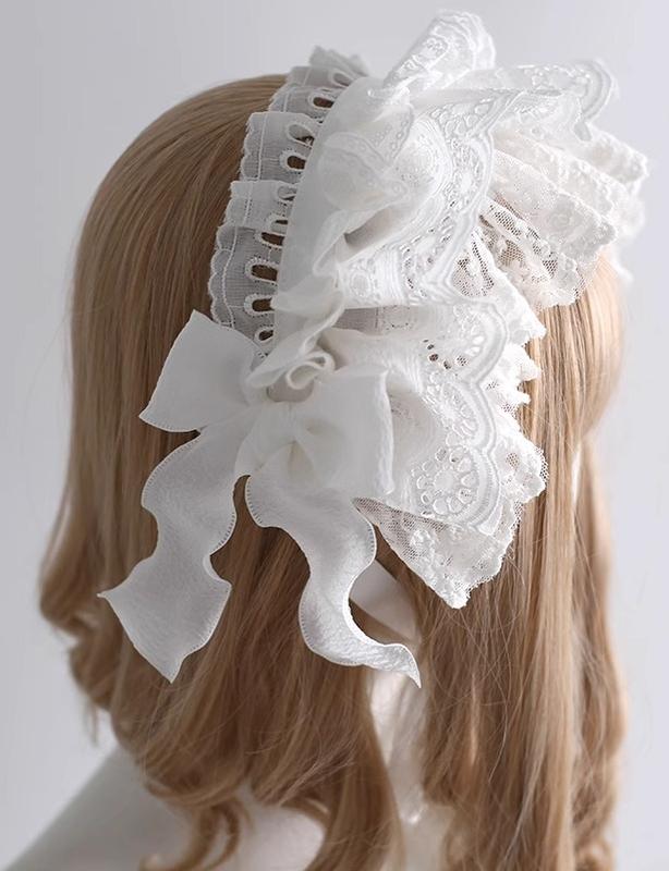 Xiaogui - Doll-Like Lace Lolita Hairband 40788:798158