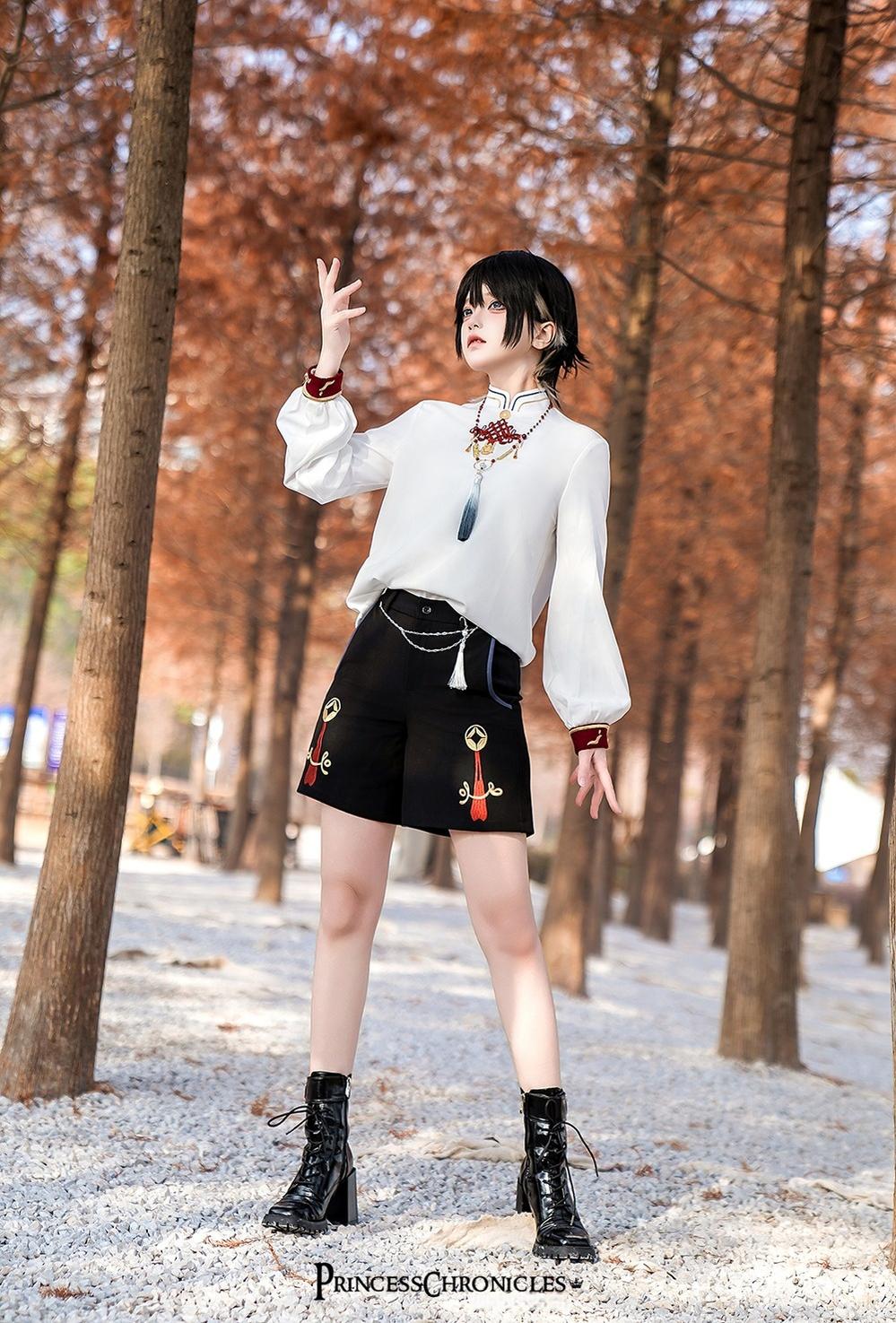 Princess Chronicles~Fortune and Treasure~Chinese Style Ouji Lolita Shorts Set with Cash Coins Details 42294:738020
