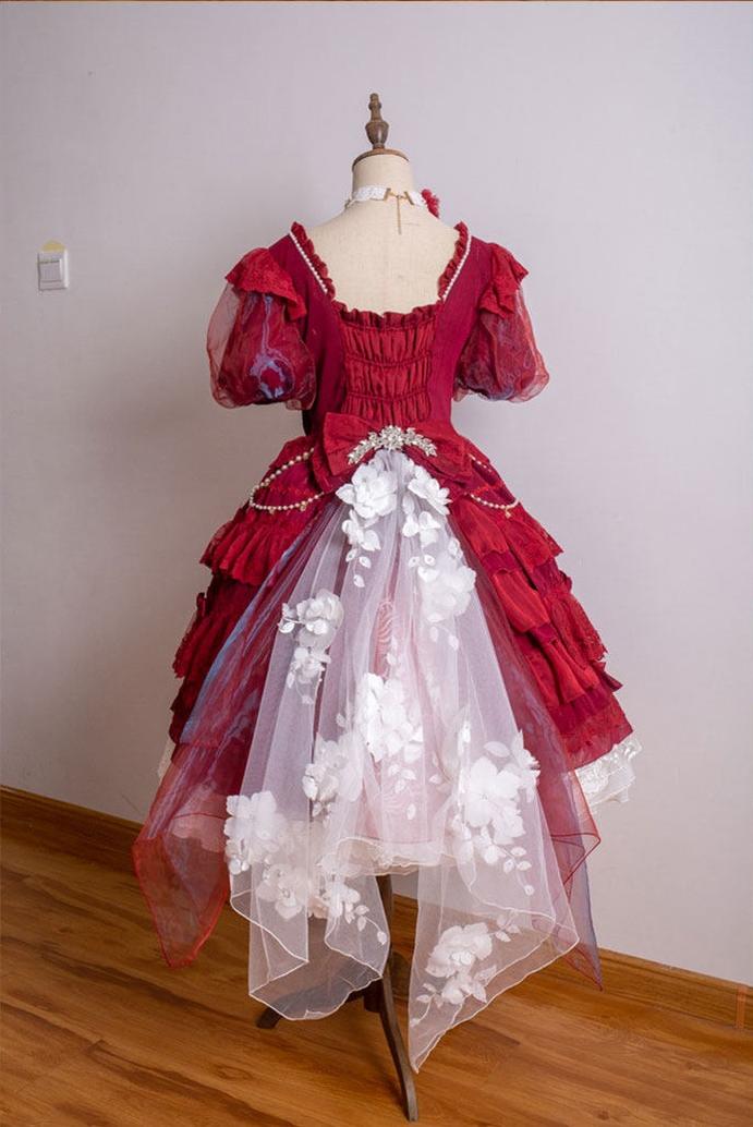 Waltz - Classic Lolita Plus-size OP Dress, Front Opening