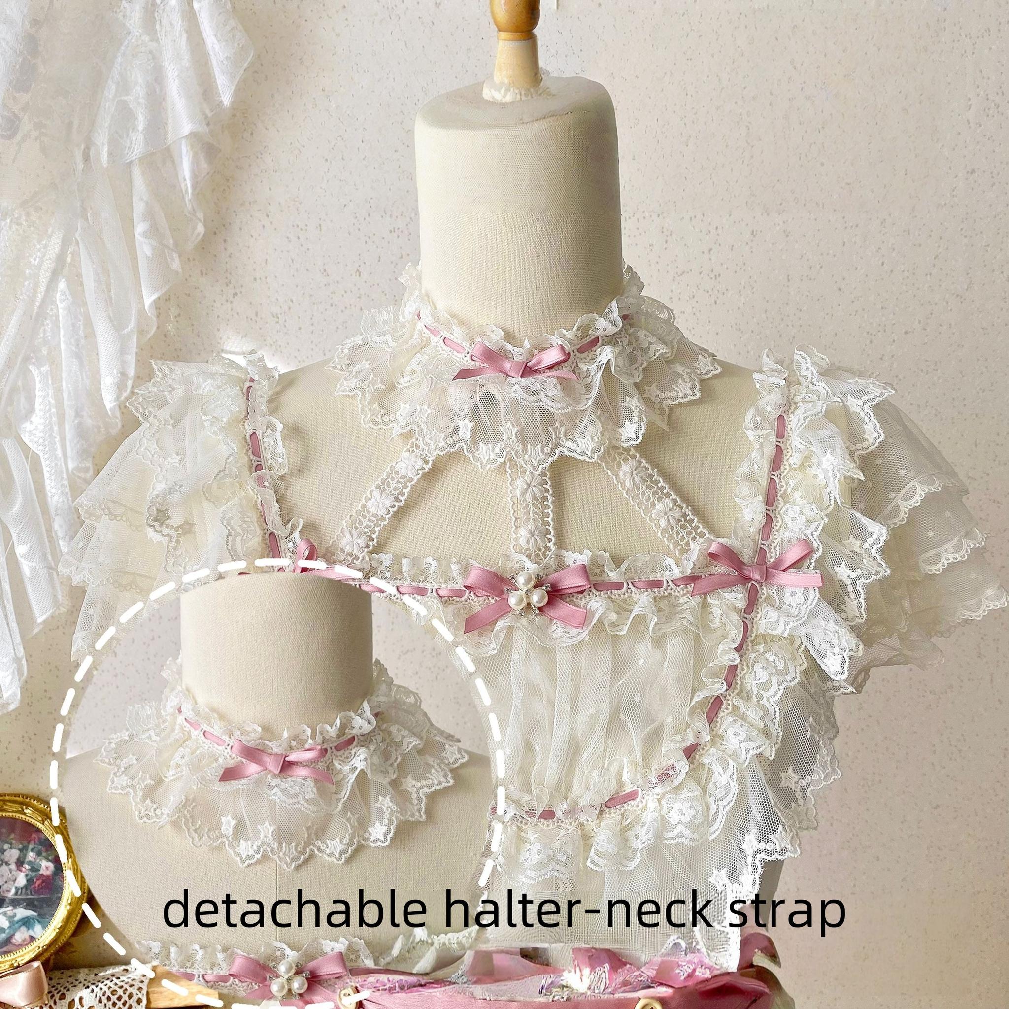 Uncle's Workshop - Fluttering Cherry Spring Strings - Cotton Sweet Lolita JSK Dress (L M S) 42196:776808