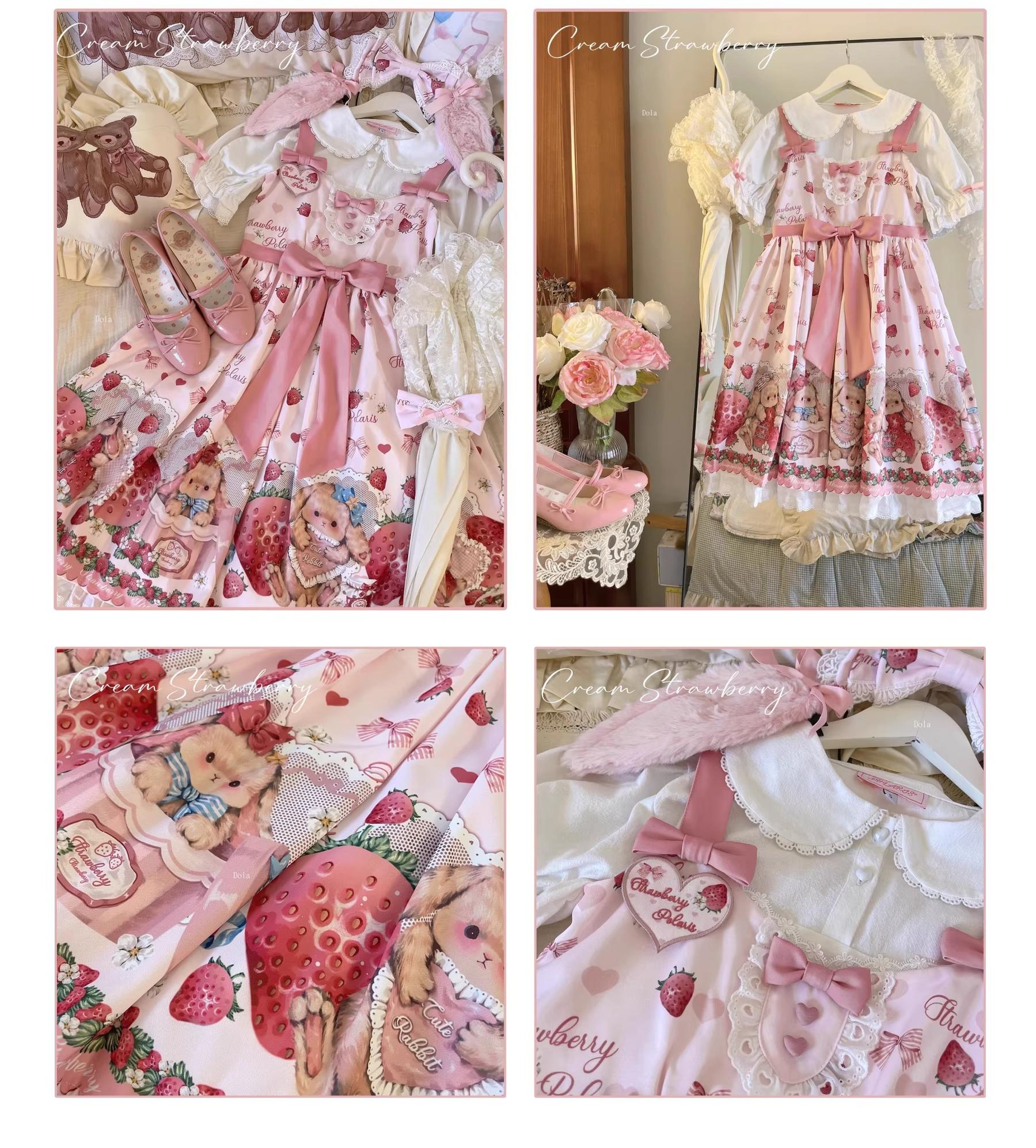 Rabbit Berry Gift Box - Sweet Lolita Cotton Shirt, Peter Pan Collar 44491:810973