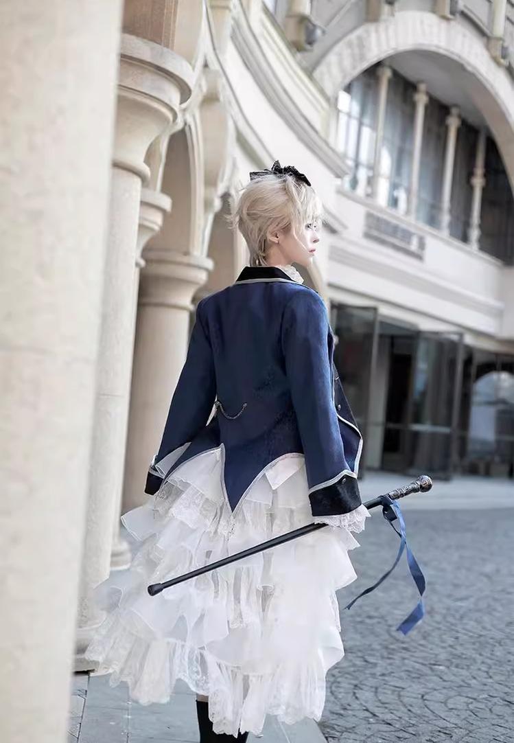 CastleToo - Coffin of Pilgrimage - Ouji Lolita Shirt Pants Suit Medieval European Prince Suit 35586:496836