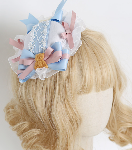 Xiaogui - Lolita Cute Bow Rabbit Ears Toy Hair Clip