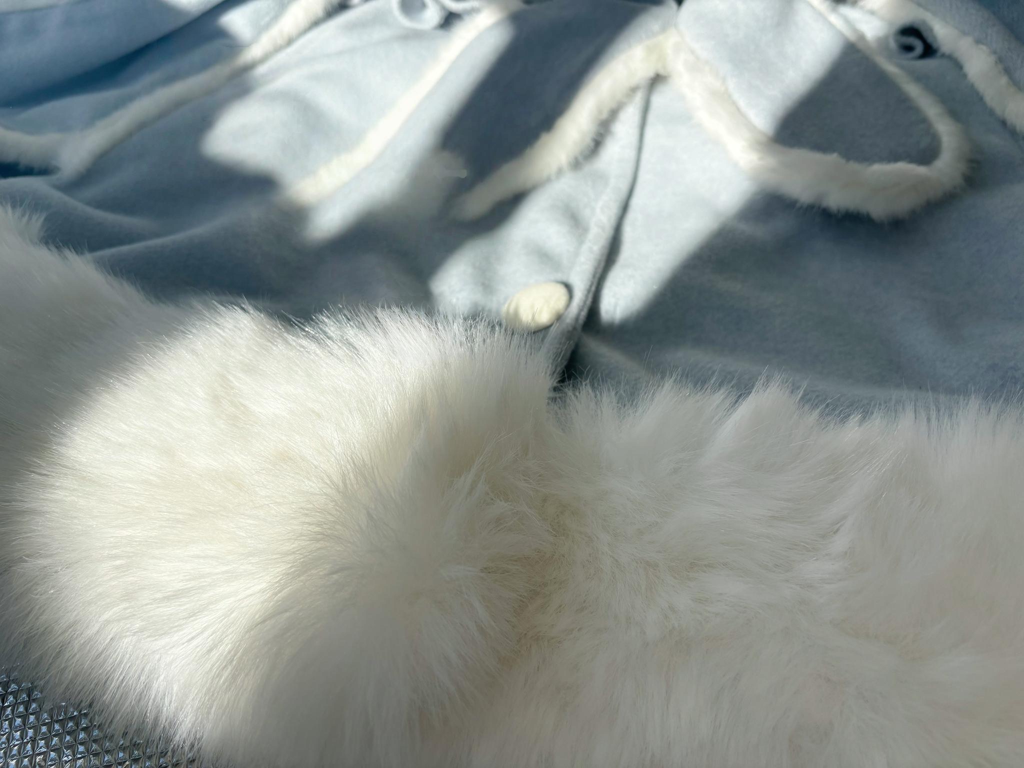 Qianmu - Lop Bunny - Kawaii Lolita Plush Hooded Cape 43850:787102