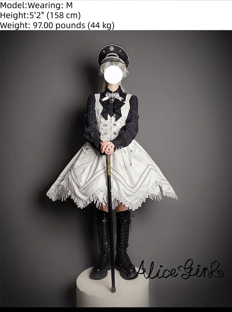 Dawnbreaker - Military Lolita JSK, Diamond Shaped Hemline 44643:816861