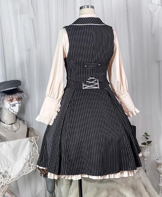 CastleToo - King's College - Ouji Lolita Skirt Set Prince Tie Shirt Set