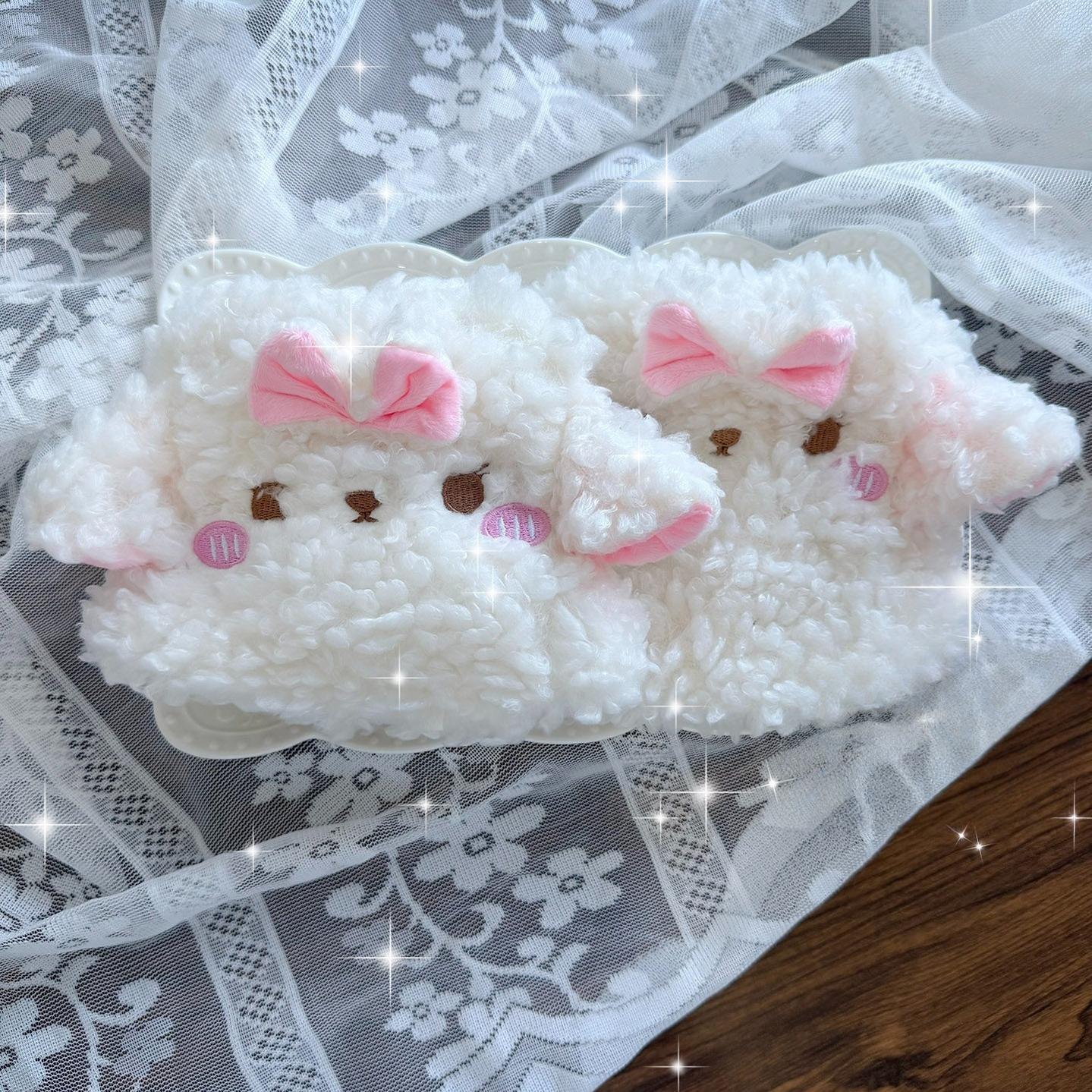 Winter Kawaii Lolita Leg Warmers, Lamb-shaped