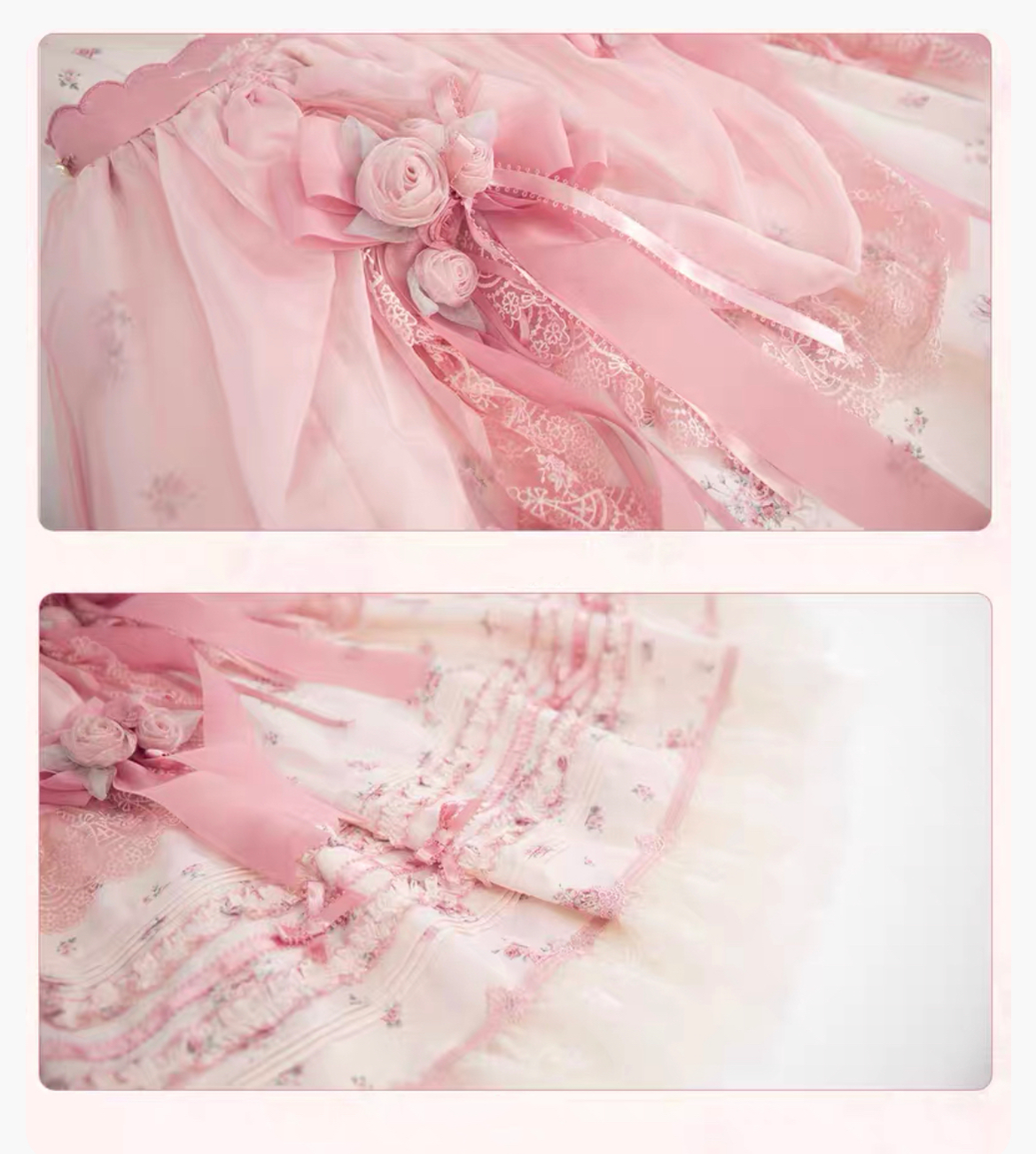 Mademoiselle Pearl - Rose Garden - Elegant Lolita Dress Bridal Floral Dress