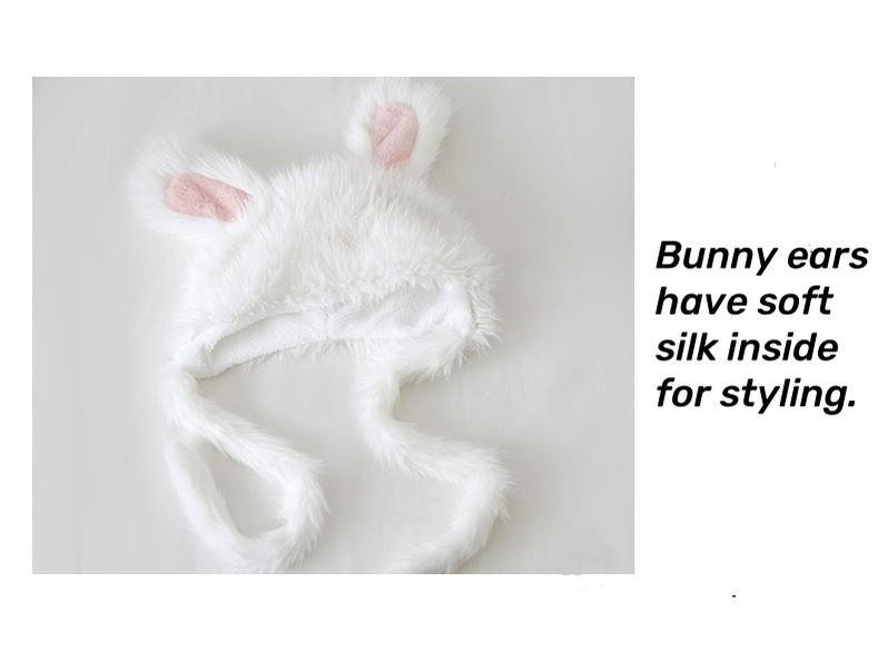 Xiaogui - Sweet Lolita Hat Bunny Ear Plush Warm Headwear