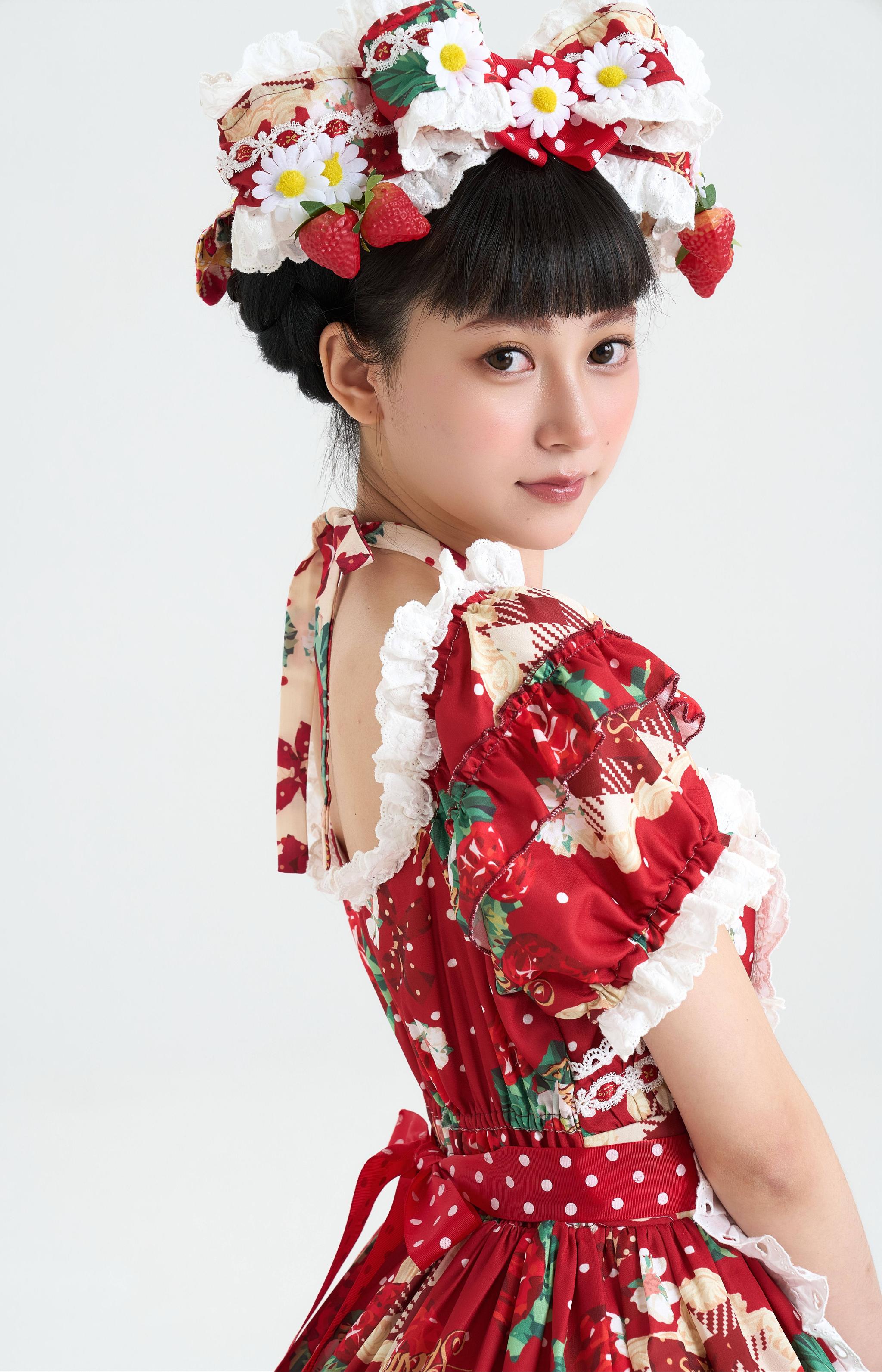 Crown Strawberry - Old School Lolita Crown Strawberry Printed OP Dress