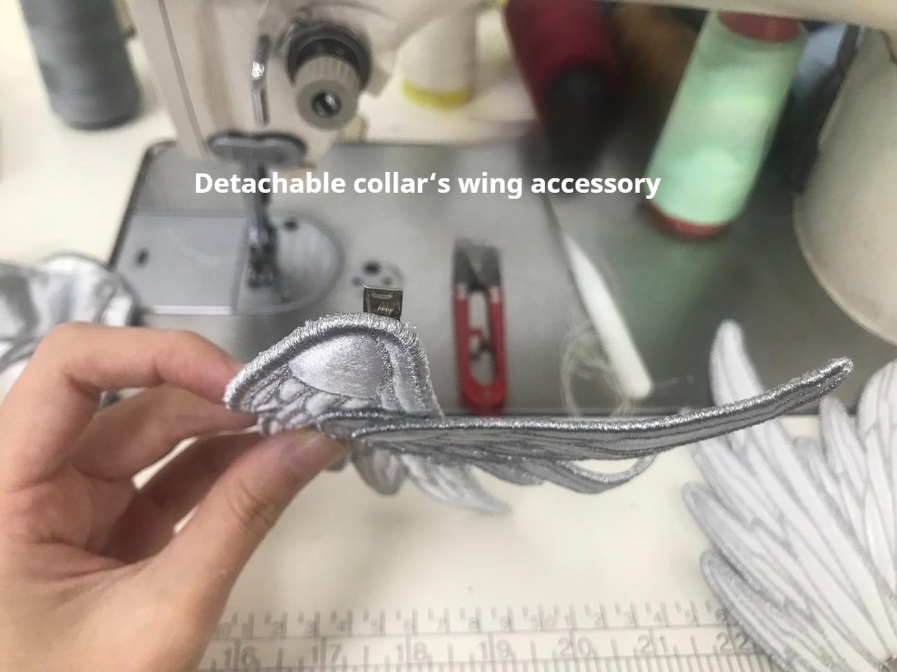 Metallic Angel Black - Gothic Lolita Rhinestone Top & Ruffled Skirt Set 43991:791130