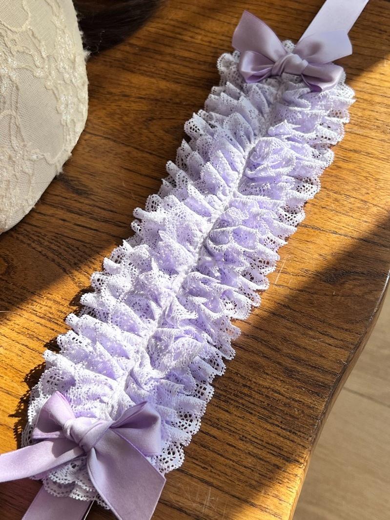 MAID~Customized Elegant Lolita Bow Lace KC Headdress 32564:390716