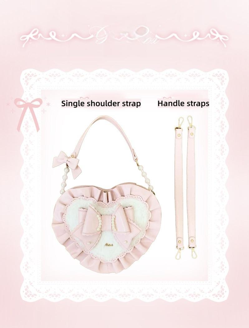 Small Gift Box - Sweet Lolita Heart Handbag, Bow Accent 44535:811749