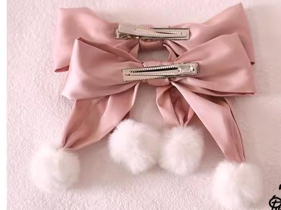Xiaogui~Sweet Lolita Bow Hair Clips Multicolors 34024:457520