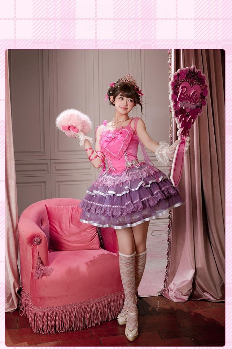 Princess Academy - IP Collab Sweet Lolita JSK Dress, Heart Embroidery 45883:866834