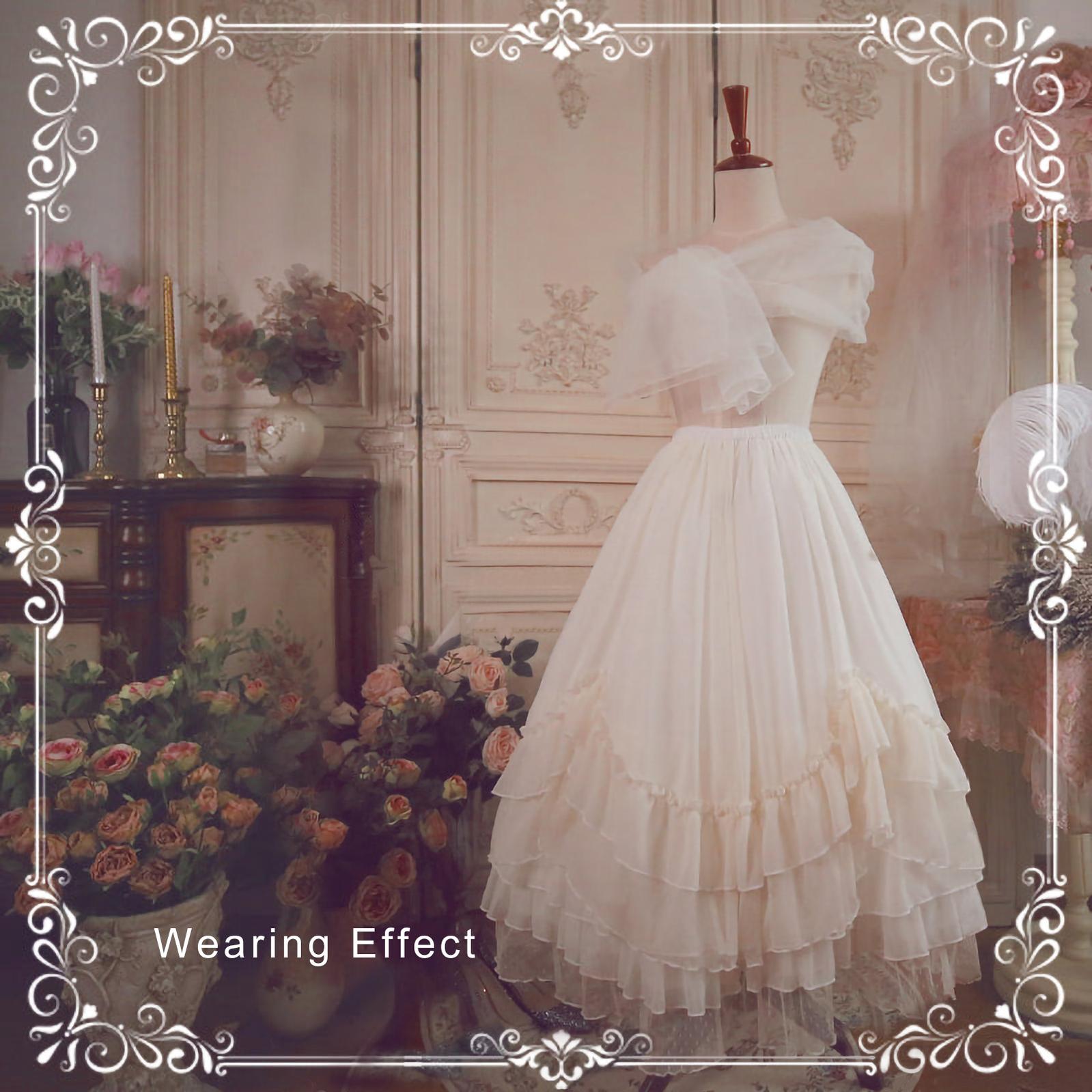 Aurora&Ariel - A Line Daily Wear Petticoat | 23.6" (60 cm), Cotton Lining