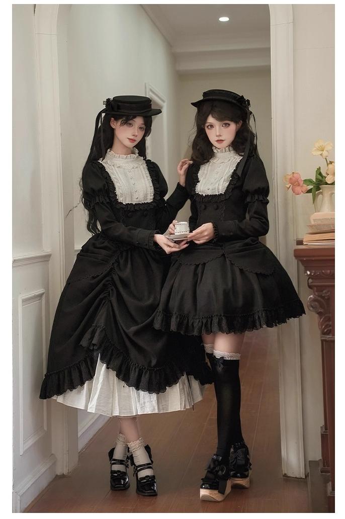 With PUJI - Fog City Time Difference - Classic Lolita SK & Blouse Suit 43989:790801