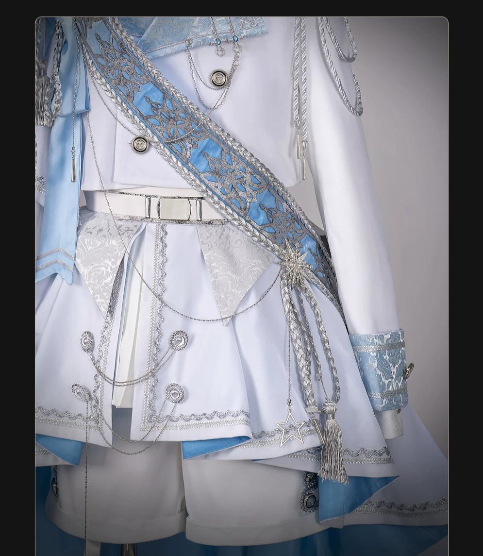 Canticle of Rites - Military Ouji Lolita Jacket & Shorts Set, Detachable Train 46053:873663
