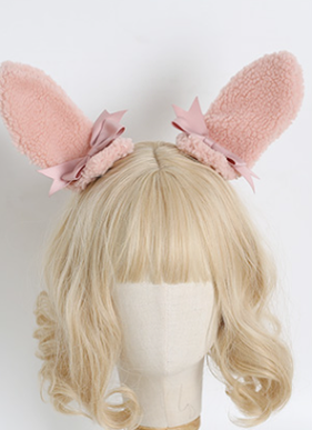 Xiaogui - Lolita Cute Bow Rabbit Ears Toy Hair Clip