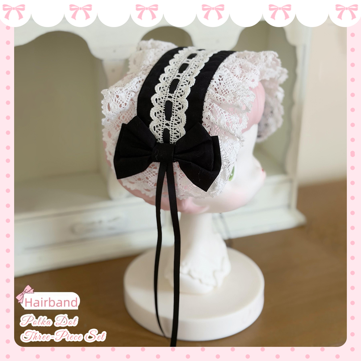 Cotton Sweet Lolita Polka Dot JSK & Salopette Dress (L M S XL) 45589:853481