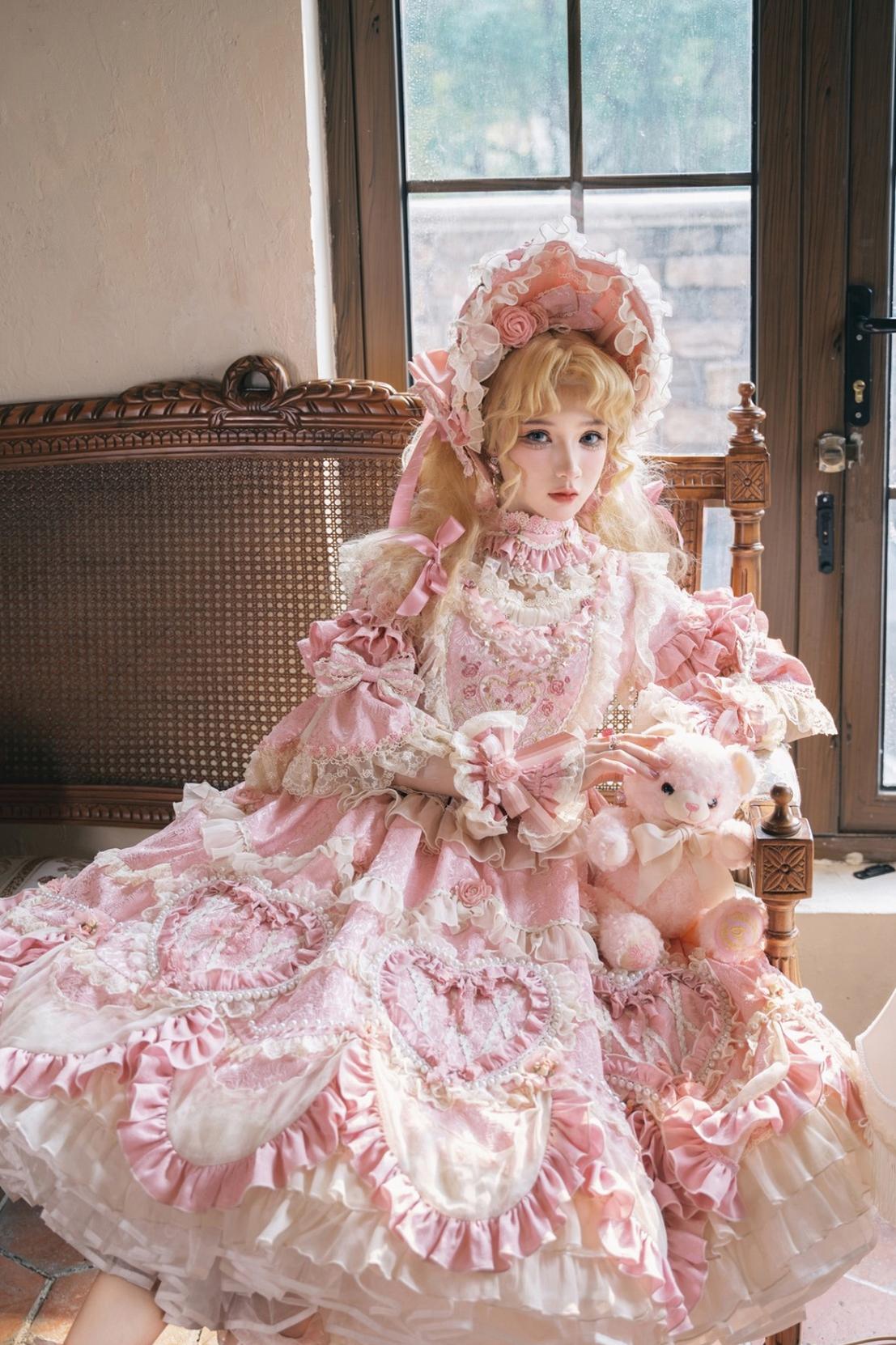 Bramble Rose - Antique Cake - Vintage Lolita OP Princess Dress Gorgeous Lolita Outfit 41536:701630