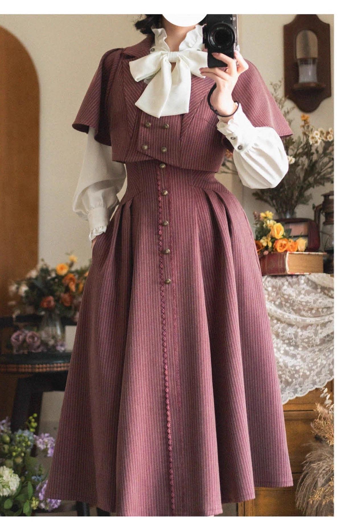 Forest Wardrobe - Forest Stationery - Classic Lolita SK Suit With Shirt And Coat 42087:729418