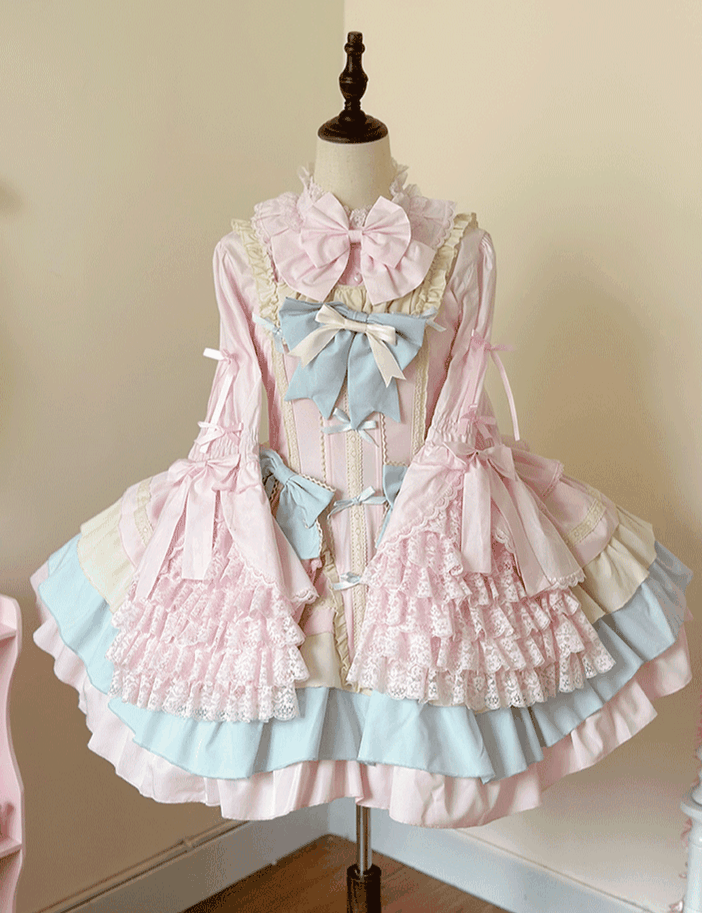 Plus Size Sweet Lolita Cotton Blouse with Hime Sleeves
