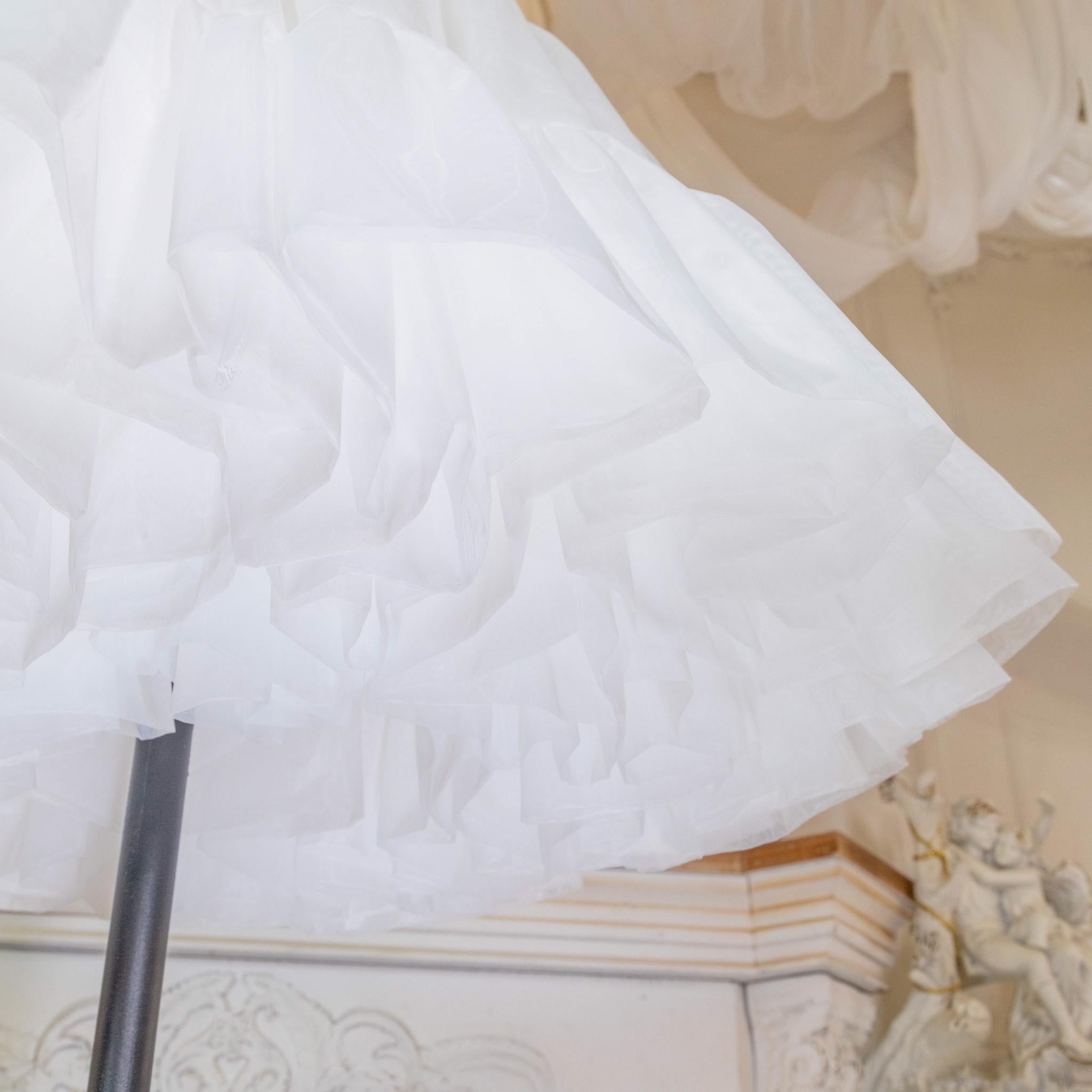 Noloria by 42Lolita - High-Volume White Puffy Lolita Petticoat, 17.7" (45 CM), Cotton Lining