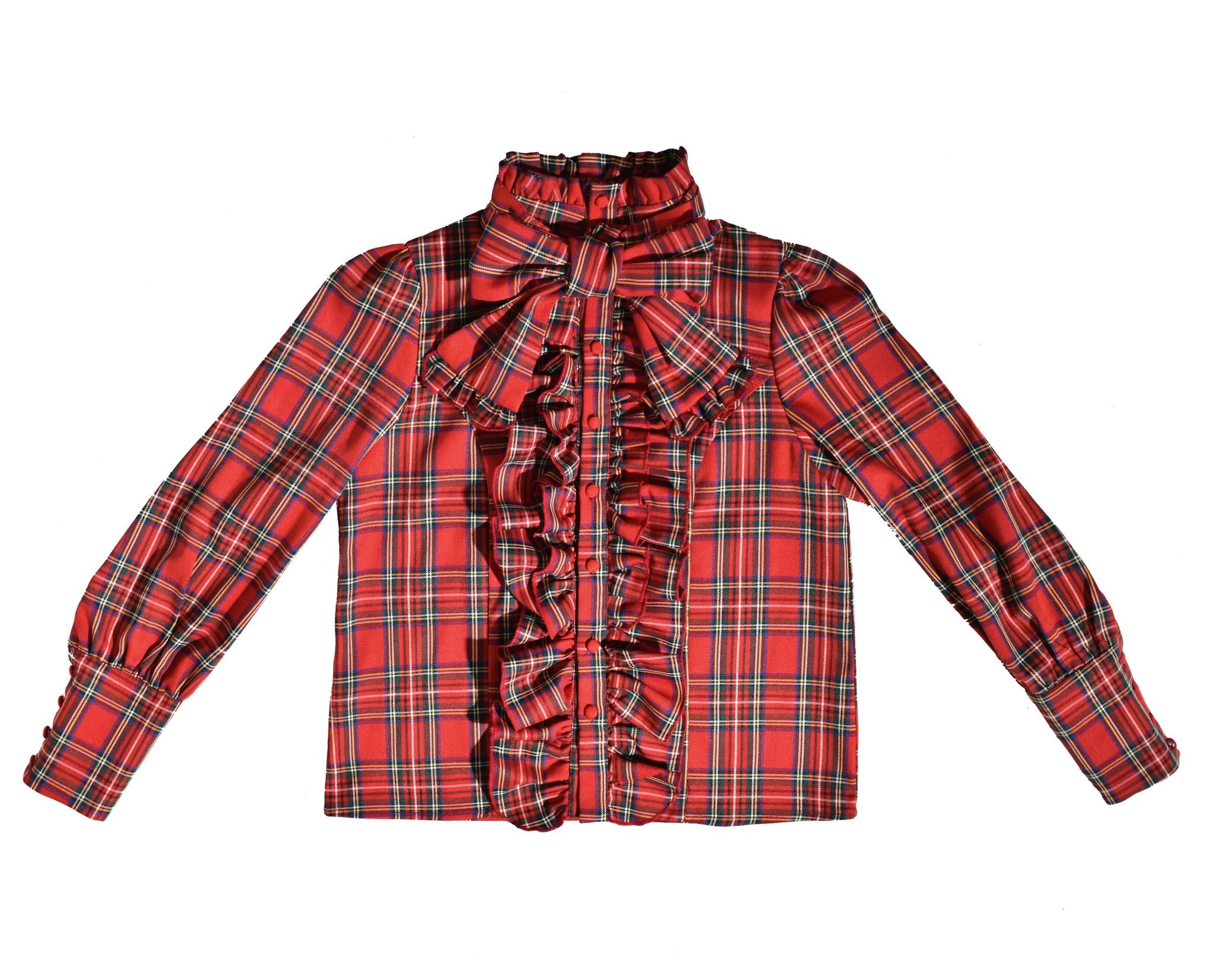 Humanoid Gift Box - Plaid Gothic Lolita Blouse & SK (L M S) 44028:792617