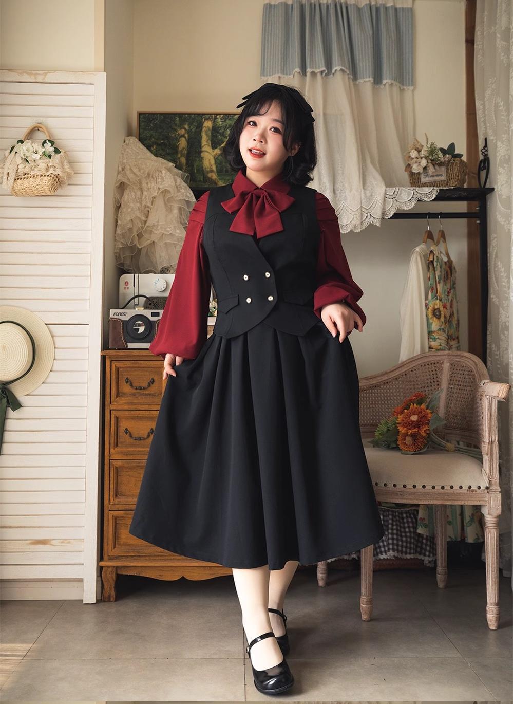 Forest Basket - Elegant Lolita Pleated Skirt 44547:812954