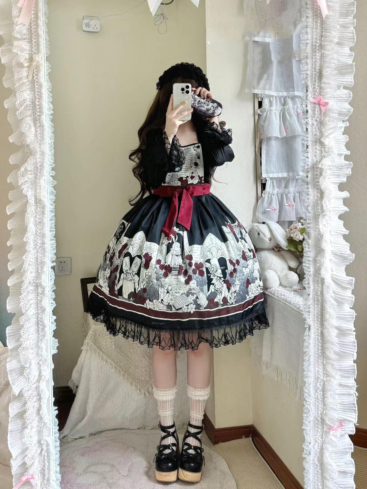 Caged Bird Hotel - Alice - Kawaii Lolita Dress OP Dress Sleepwear